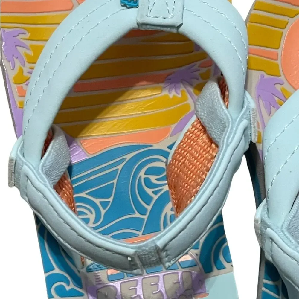 Reef Little Ahi Toddler Sandals Little Kids 2-4 Years Old Size 3/4 NWT